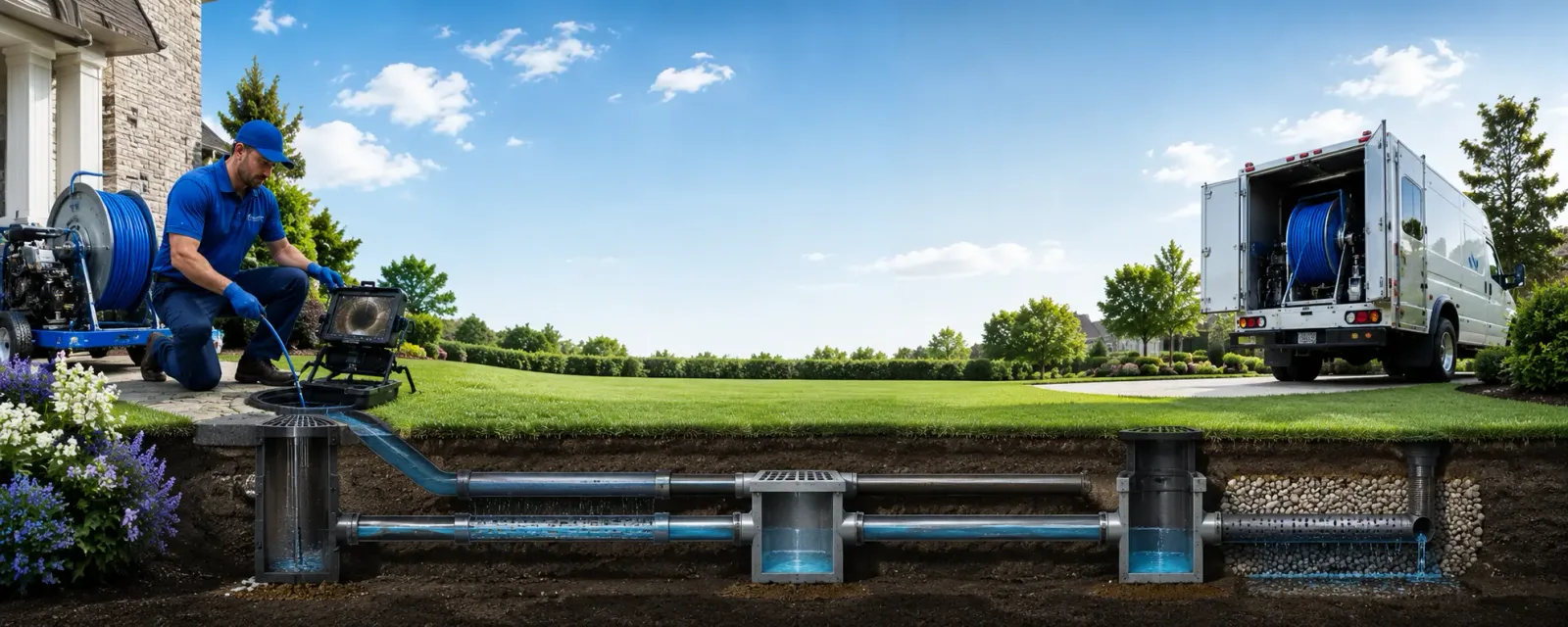 Outdoor drain cleaning information for Downsville, NY